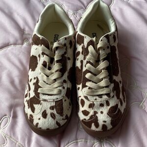 Cow Print Sneakers